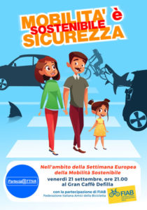 mobilità sostenibile è sicurezza - locandina